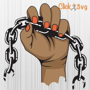Black Freedom Hand Svg