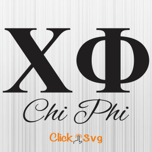 Chi Phi Black Svg - Download SVG Files For Cricut, Silhouette And ...