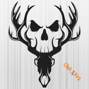 Deer Skull Hunter Svg img