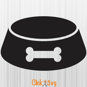 Dog Food Bowl Svg img