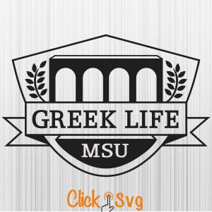 Greek Life Msu Logo Svg Download Svg Files For Cricut Silhouette And Sublimation