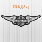 Motor Harley-Davidson Cycles Wings Svg - Download SVG Files For Cricut ...