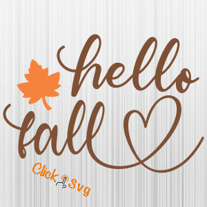 Hello Fall Halloween Svg