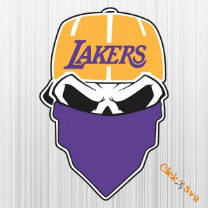 Los Angeles Lakers Skull Svg Lakers Skull Svg