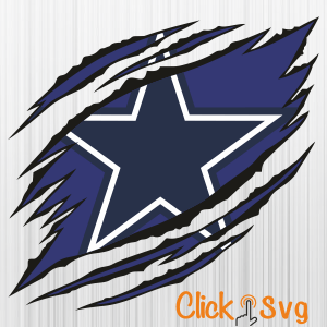 Ripped Dallas Cowboys Logo - Download SVG Files for Cricut, Silhouette