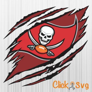 Tampa Bay Buccaneers Flag Logo SVG for Cricut & Silhouette