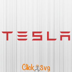 Tesla Letter Red Logo Svg