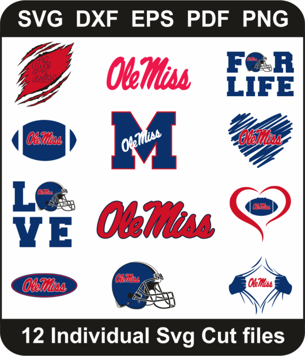 Ole Miss Bundle Svg Ole Miss Bundle Png